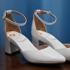 Bared Footwear White Heels